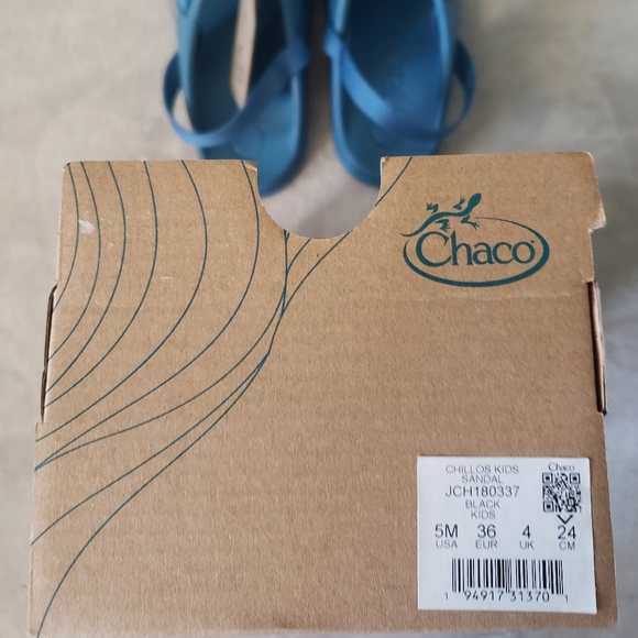 Chaco Kids Chillos Sport Sandal Perwinkle. - Picture 3 of 4